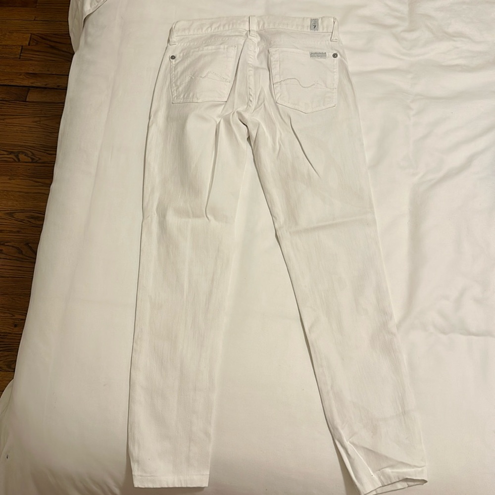 7 for all mankind white denim